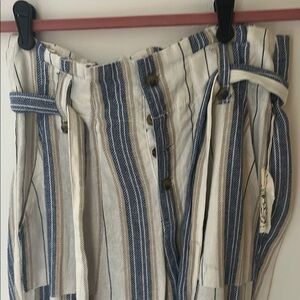 Chic Striped Blue and White Pants